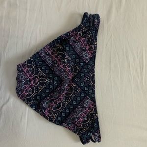 bohemian pattern swim bottoms